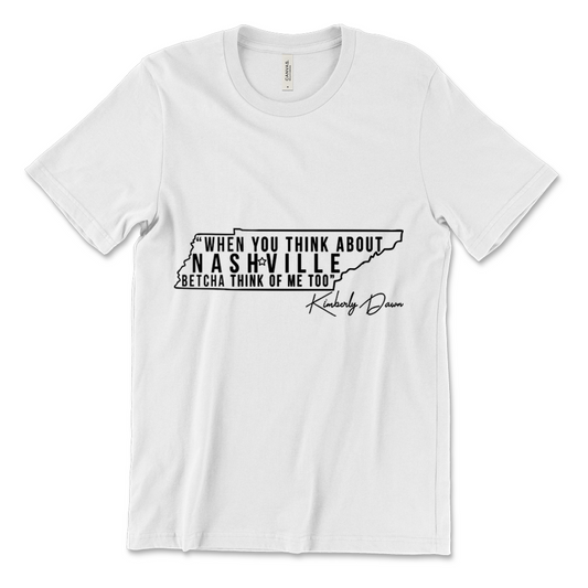 Kimberly Dawn - Nashville Tee - White